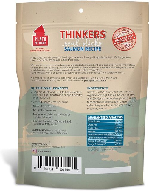 Plato Pet Salmon Thinkers Dog Treats - Image 2